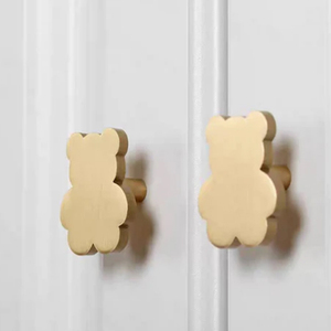 <b>Cute</b> <b>Bear</b> Drawer Knob Dresser Pulls Knobs Kitchen Hardware Cabinet Door Knobs Handle Cupboard Knob Cabinet Hardware Metal Knob - Product Image 1