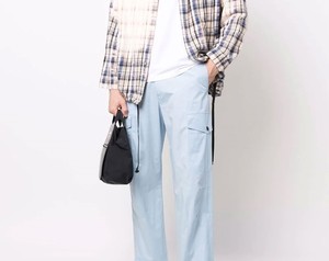 Pantalon cargo décontracté pour homme, léger, 100 % coton, écologique, respirant, tailles personnalisables, vente en gros - Product Image 2