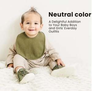 Bavoirs pour bébé 100% coton doux et absorbant pour nouveau-nés et tout-petits - Product Image 6