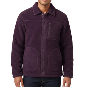 Vestes en polaire pour hommes à col rabattu, vêtements d'hiver décontractés, respirants, coupe-vent, poche poitrine, style vintage, coupe régulière - Product Image 1
