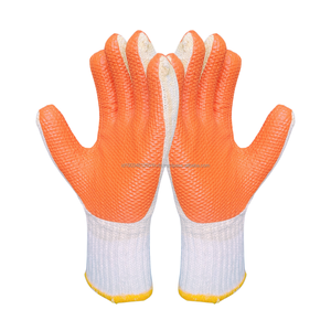 EN388 Gants de sécurité industriels polyvalents et antistatiques avec paume en caoutchouc orange pour une meilleure adhérence et antidérapant - Product Image 3