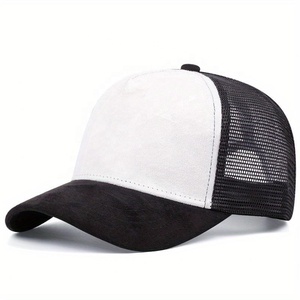 High Quality Mesh Baseball Cap Custom 6 Panels Zigzag Adjustable Size Baseball Trucker <b>Hat</b> - Product Image 4