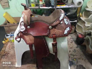 Qualité supérieure meilleure vente en cuir véritable fait à la main Western Ranch coupe plaisir Trail selle disponible au prix de gros - Product Image 2