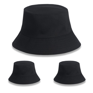 Wholesale High Quality Summer Outdoor Design Logo Printed <b>Reversible</b> <b>Bucket</b> Caps Solid Color 100% Cotton Unisex Custom - Product Image 2