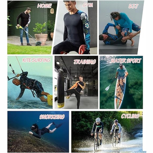 Rashguard de compression sur mesure pour hommes, manches courtes ou longues, une pièce, pour Jiu Jitsu, natation, MMA, T-shirt d'été pour hommes, OEM - Product Image 6