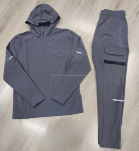 Survêtement de sport pour homme de haute qualité avec logo personnalisé, coupe-vent, streetwear, pantalon de survêtement épais avec logo - Product Image 4