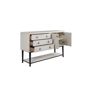 Aparador Vanilla con Base de Metal, Elegante Pieza de Mueble - Product Image 3