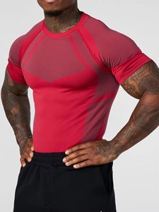 Custom Gym Training Compression Shirt Manufacturer Athletic Performance Apparel Premium <b>Polyester</b> Spandex Screen Print - Product Image 5