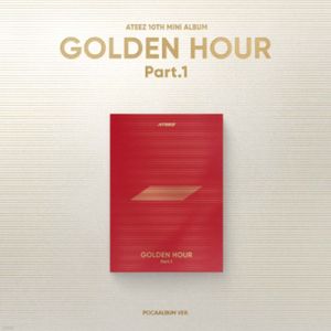 ATEEZ Golden Hour Part.1 Mini Álbum Versión POCAALBUM Papel de Música Pop Coreana Rojo, Material de Seúl, para Todas las Edades - Product Image 1