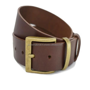 Cinturón Casual de Cuero Genuino Negro y Marrón de Alta Calidad para Hombre y Mujer a Precio de Fábrica al por Mayor - Product Image 1