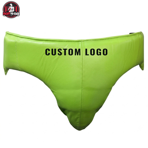 Neon Green PU Boxing Set with <b>Head</b> guard Gloves and Abdominal Protector for <b>Training</b> - Product Image 2