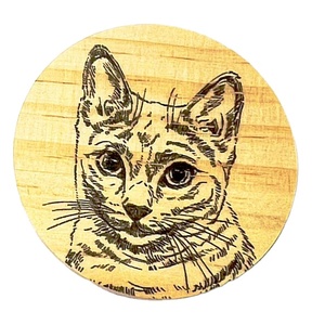 Support de téléphone portable en bois coloré personnalisé pour animaux de compagnie, idéal pour les cadeaux - Product Image 5
