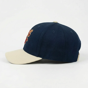 Unisex Custom Made 6-Panel Baseball <b>Cap</b> With White Trim Fitted Design Casual Spring <b>Summer</b> Wear - Product Image 5