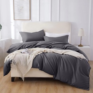 ชุดผ้าห่มผ้าฝ้าย 3 ชิ้น ชุดเครื่องนอนทันสมัยสำหรับใช้ในบ้าน สีดำขาว - Product Image 2