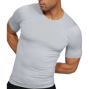 Fully Customized <b>Man</b> Undershirt Eco-Friendly Cotton/Polyester Short Sleeves Breathable Light Weight Perfect Styling Reasonable - Product Image 1