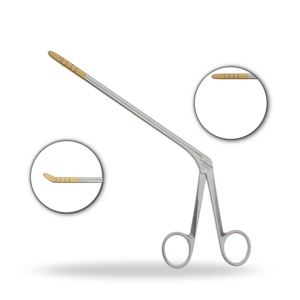 Rongeur à tige fine IVD à pointe dorée pour neurochirurgie, forceps discale, instrument chirurgical de colonne vertébrale - Product Image 1