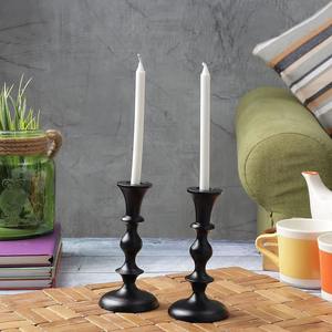 Ensemble élégant de 2 porte-bougies dorés, pièce de décoration de luxe pour la maison, le bureau, les restaurants, les hôtels et la décoration intérieure en provenance d'Inde - Product Image 2