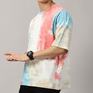 T-shirts pour hommes en coton 100% de haute qualité, coupe ample, nouveau design, étiquette privée, col rond, vente en gros, personnalisable - Product Image 2