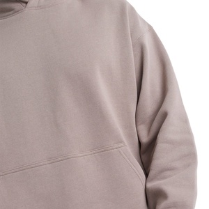 2025 ropa de calle de alta calidad 360gsm 100% algodón Sudadera con capucha de gran tamaño Casual en blanco personalizado Sudadera con capucha para hombres básicos - Product Image 4