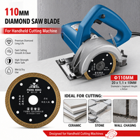 Disque de coupe diamanté ultra-mince industriel renforcé de 110 mm, à faible bruit, pour une coupe propre et durable des carreaux en céramique