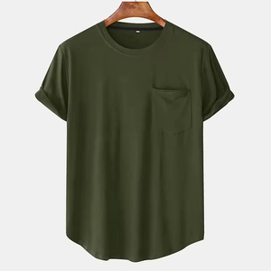 T-shirt en toile 100 % coton à manches courtes pour homme, fabriqué avec des tissus écologiques, étiquette personnalisée, faible quantité minimale de commande, vêtements - Product Image 6