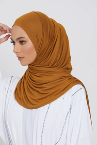Hijab en jersey pour femmes musulmanes, long, uni, foulard pour femmes, voiles musulmans, hijabs en jersey pour femmes. - Product Image 3