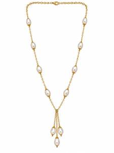 Collar de perlas de imitación de latón chapado en rodio para mujer, joyería de moda hecha a mano elegante de estilo italiano Mayrabygungun - Product Image 2