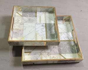 Designer Eco-Friendly Durable <b>Wooden</b> Serving Tray for Weddings and Hotels - Product Image 5