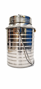 Dheer International Reusable Stainless Steel Milk Can <b>Mug</b> with Lid & Handle 1L Capacity Modern Design Travel Use - Product Image 3