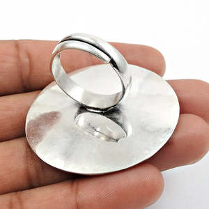 Anillo de Eternidad Clásico con Diseño Floral en Plata de Ley 925 Hecho a Mano, Sin Níquel ni Plomo, Ajustable, Estilo Boho, para Fiestas - Product Image 2