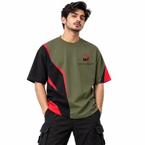 เสื้อยืดโอเวอร์ไซส์ผู้ชายสไตล์พรีเมียม เสื้อยืดโอเวอร์ไซส์ผู้ชาย สไตล์ทันสมัยแนวสตรีท ผ้าฝ้ายเนื้อนุ่ม ทรงหลวม สวมใส่สบายๆ ลุคโมเดิร์น - Product Image 1
