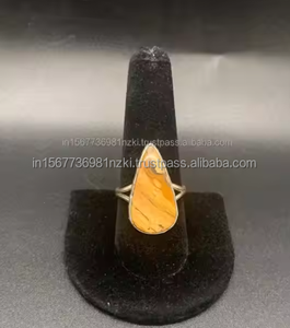 Anillo de Plata de Ley 925 superventas, imagen de jaspe, piedra preciosa genuina, anillo bohemio, anillo de joyería de plata hecho a mano, regalo para ella - Product Image 5