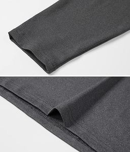 Chemises de sport à manches longues pour hommes, sweat-shirt à demi-zip, hauts de fitness pour le jogging, respirants, compressifs, pour la course à pied - Product Image 5