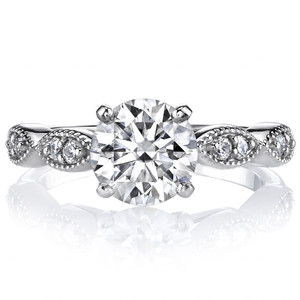 Anillo de Compromiso y Matrimonio de Diamante Natural de 18k/22k/24k, con Corte Festoneado, Diamante Cultivado en Laboratorio, Certificado IGI, para Mujer - Product Image 3