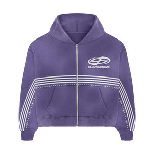 Survêtement en molleton orange pour femmes grandes tailles 2026 |   Impression sur tissu 100% coton |   Ensemble d'entraînement d'automne haut de gamme OEM, survêtement pour homme - Product Image 5