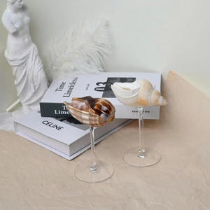 Verres à vin personnalisés en forme de coquillage, verres à martini en forme de coquillage, cadeaux personnalisés pour mariage, demoiselles d'honneur, fête de mariage, gobelets - Product Image 1