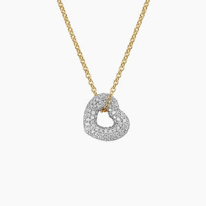 Collar con Colgante de Diamantes en Forma de Corazón - Product Image 1
