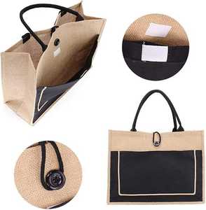 Bolsa de Compras de Yute de Alta Resistencia con Costuras Reforzadas para Suministro a Granel - Product Image 1