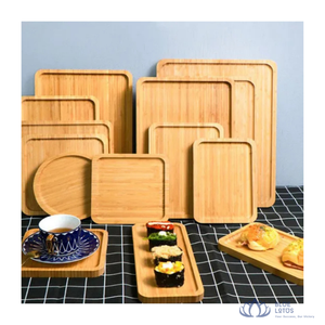 VENTES CHAUDES |   Plateau de service en bois écologique, design moderne, forme rectangulaire, organisateur de table créatif, accessoire hôtelier - Product Image 3