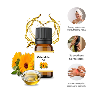 Aceite Portador de Caléndula Puro y Natural, Aceite Herbal Infusionado en Frío para el Cuidado de la Piel, Mezcla Reafirmante para Masajes, Venta al Por Mayor - Product Image 6