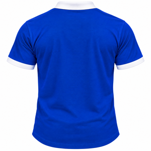 Polo Azul Rey para Hombre Phi Beta Sigma, Cuello Blanco, Manga Corta, Escudo Bordado, Ropa Deportiva Casual de Fraternidad - Product Image 4