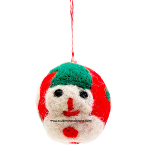 ของตกแต่งคริสต์มาสรูปทรงลูกบอล ทำจากผ้าสักหลาดขนสัตว์ - Product Image 1