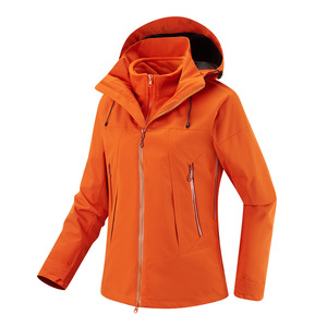 Unisex High Quality 3-in-1 -Tex Eco-Friendly <b>Waterproof</b> Zipper Quilted <b>Winter</b> Windbreaker Outdoor Camping Hiking <b>Jacket</b> - Product Image 6