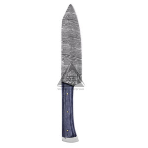 Pakistan Made Handmade Heavy Duty 67-Layer Damascus Steel Chef <b>Knife</b> <b>Set</b> with Wood Handles Right-Handed Low MOQ - Product Image 4