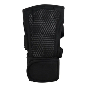 Half <b>Finger</b> Fitness Gloves Black Neoprene Material Adjustable Wrist <b>Strap</b> for Weight Lifting Gym Men - Product Image 2
