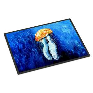 Nouveau Paillasson Fanta Sea Jellyfish Paillasson Antidérapant Lavable Low Pile 18H X 27W Tapis d'entrée intérieur et extérieur Tapis de porte d'entrée - Product Image 1