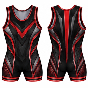 <b>Men</b> <b>Wrestling</b> <b>Singlets</b> Custom Team Uniforms Breathable Stretch Athletic <b>Wrestling</b> Competition Sportswear - Product Image 2