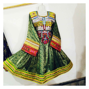 Vestido Tradicional Afgano para Mujer, Bordado a Mano, Largo, para Eventos Culturales - Product Image 4