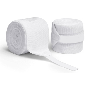 Vendas de Boxeo Elásticas de Algodón Blanco Puro, Totalmente Personalizadas, para Entrenamiento de Artes Marciales, Transpirables, con Soporte para Muñeca - Product Image 1