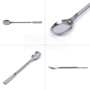 Espátula de Laboratorio de Acero Inoxidable de Doble Punta y Cuchara Plana para Muestreo de Reactivos y Polvos, Herramienta para Uso Médico y de Laboratorio - Product Image 4